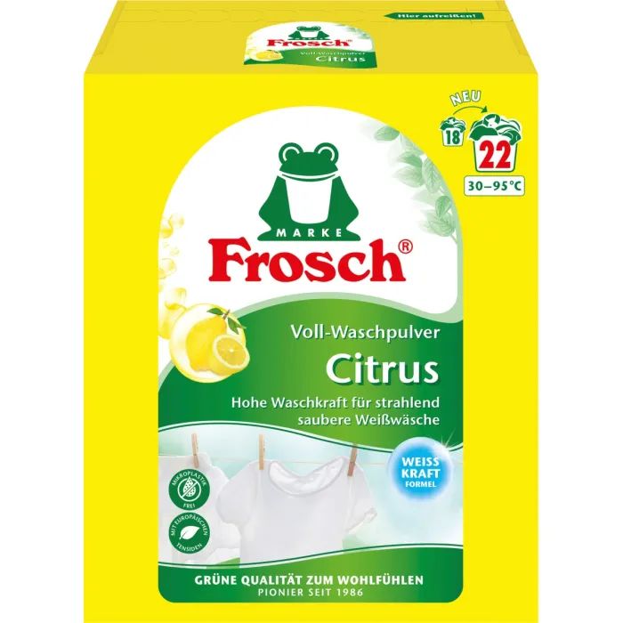 Стиральный порошок Frosch Цитрус 1.45 кг (4001499960260/4001499969522)