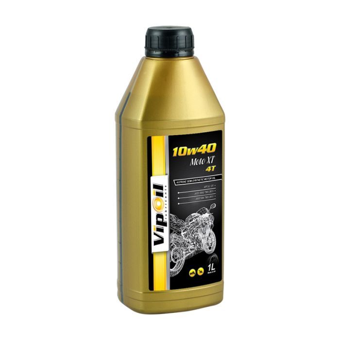 Моторное масло VIPOIL VipOil MOTO XT 4T 10W-40, 1л (0201651)