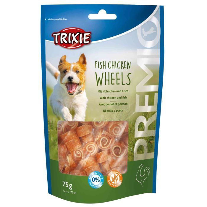 Лакомство для собак Trixie PREMIO Fish Chicken Wheels 75 г (4011905317489)