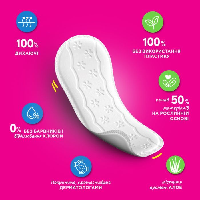 Гігієнічні прокладки Carefree Cotton Aloe з екстрактом бавовни й алое 30 шт. (3574661565040/3574661486147) зображення 2