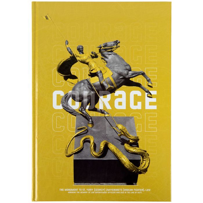 Канцелярская книга Axent Courage А4, 96 листов, клетка, желтая (8422-552-A)