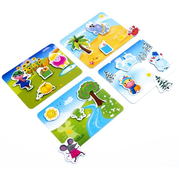 Развивающая игрушка Vladi Toys Игра с липучками Какое время года (укр) (VT1302-25) изображение 2
