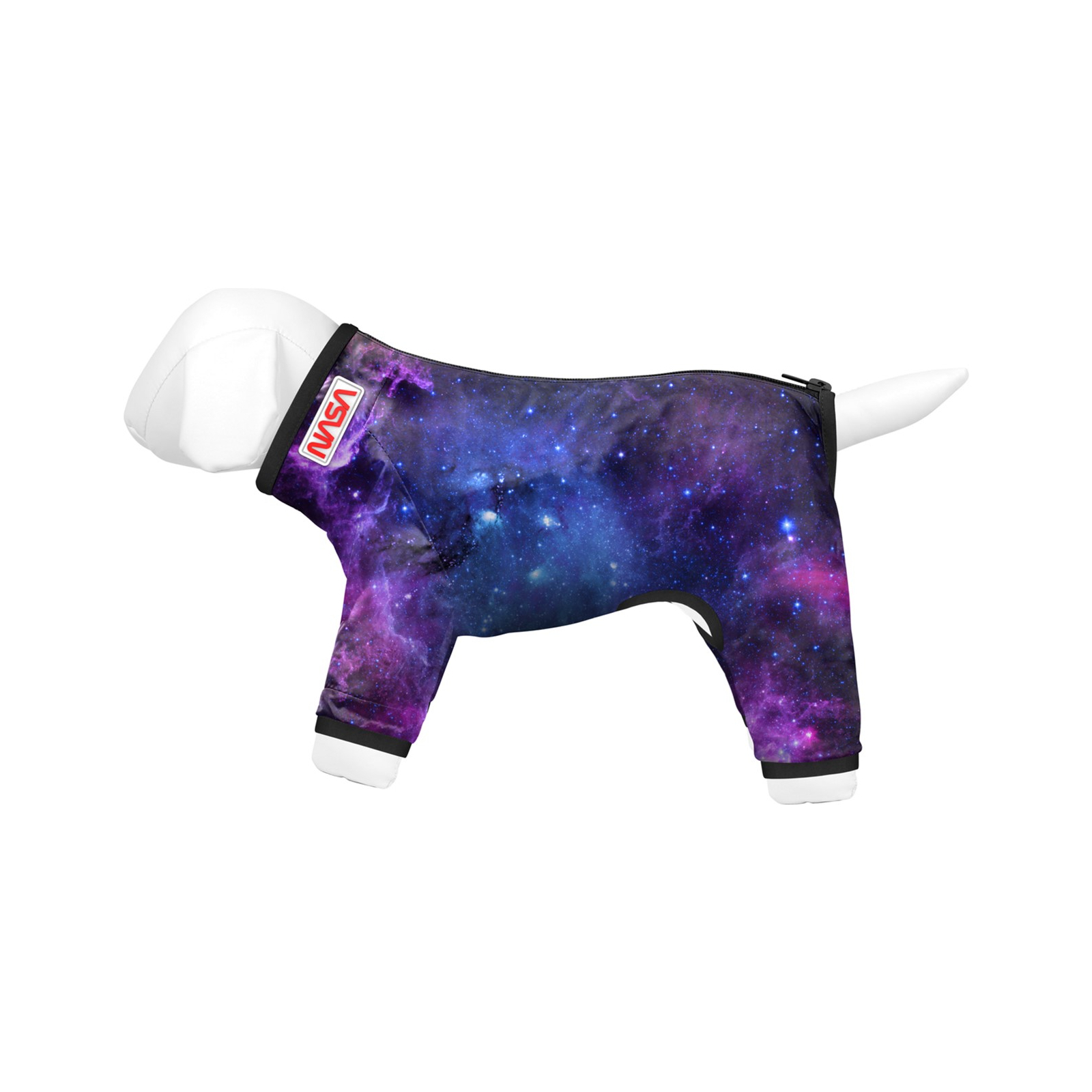 Дощовик для тварин Collar WAUDOG Clothes "NASA21" M45 В 55-60 см, С 37-40 см (5345-0148)
