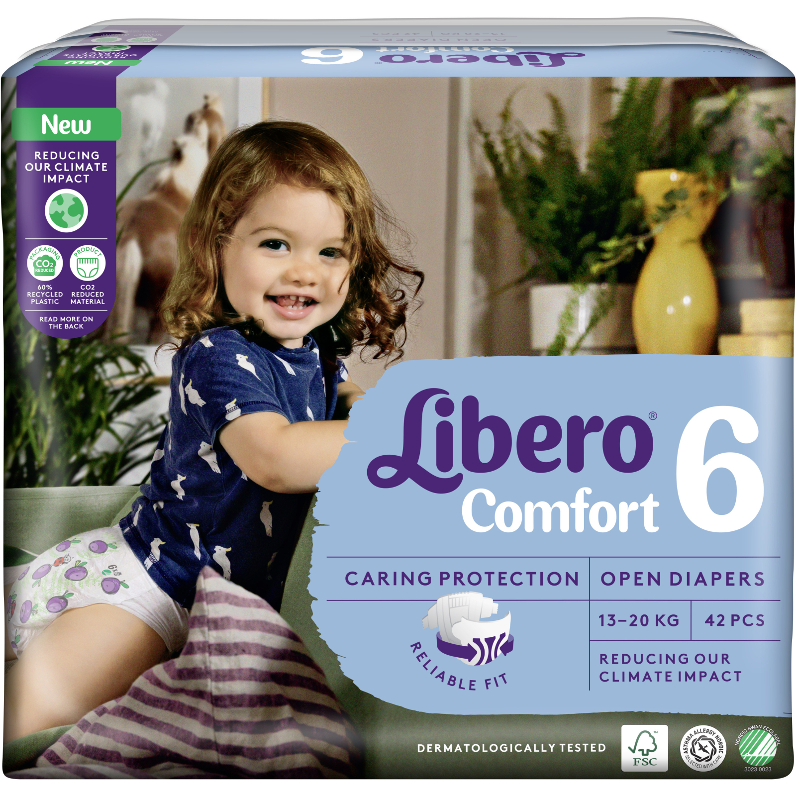 Подгузники Libero Comfort Размер 6 (13-20 кг) 42 шт (7322541757049) изображение 2