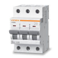 Фото - Автоматический выключатель Videx Автоматичний вимикач  RS6 RESIST 3п 40А 6кА С  VF-RS6 (VF-RS6-AV3C40)
