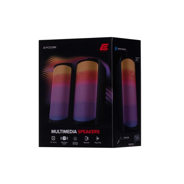 Акустична система 2E PCS231 RGB Matrix USB Black (2E-PCS231BK) зображення 2