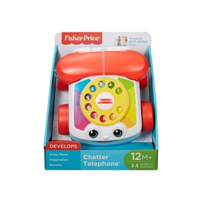 Развивающая игрушка Fisher-Price Іграшка-каталка "Веселий телефон" Fisher-Price (FGW66) изображение 2