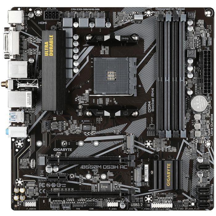 Материнская плата GIGABYTE B550M DS3H AC