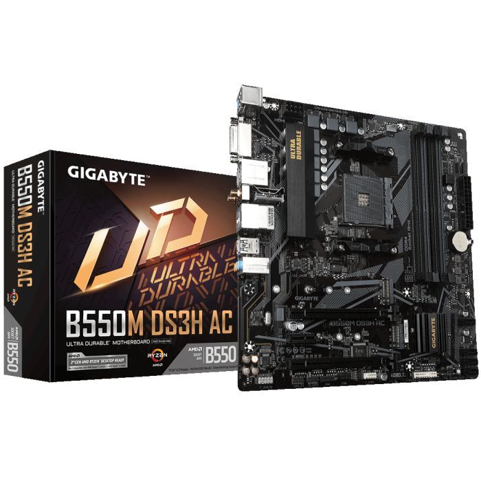 Материнская плата GIGABYTE B550M DS3H AC изображение 2