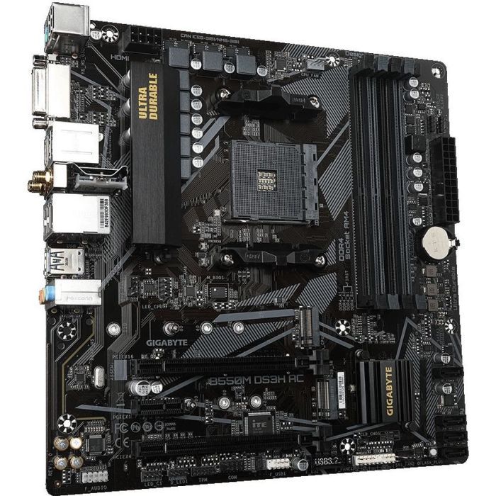 Материнская плата GIGABYTE B550M DS3H AC изображение 3