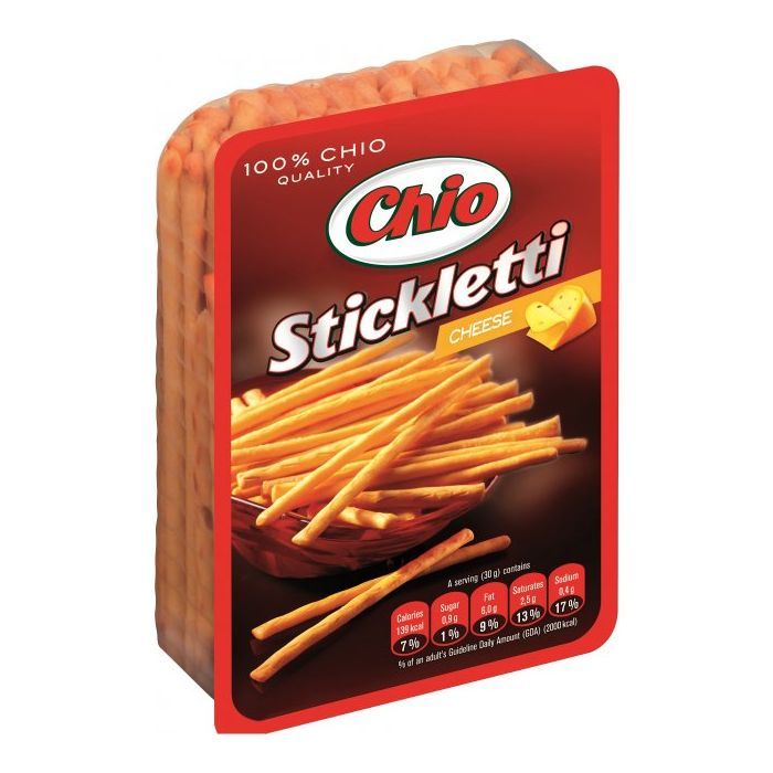 Соломка Chio Stickletti соленая со вкусом сыра 80 г (4000522009532)