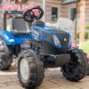 Веломобиль Falk New Holland трактор на педалях с прицепом Синий (3090B) изображение 4