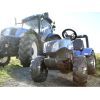 Веломобиль Falk New Holland трактор на педалях с прицепом Синий (3090B) изображение 5