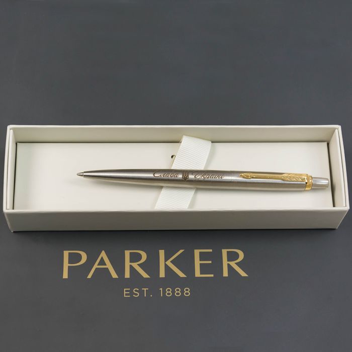 Ручка шариковая Parker JOTTER 17 UKRAINE SS GT BP Трезубец Слава Україні (16032_TR3) изображение 5