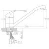 Смеситель TAU SM-2B244C (9843130) изображение 2
