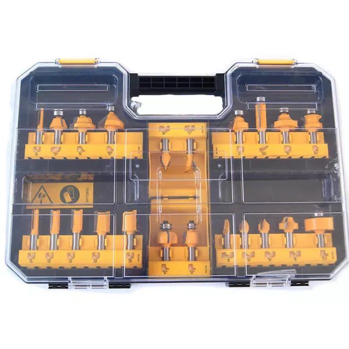 Набор фрез DeWALT диаметр хвостовика 8 мм, 22 шт. (DT90017)