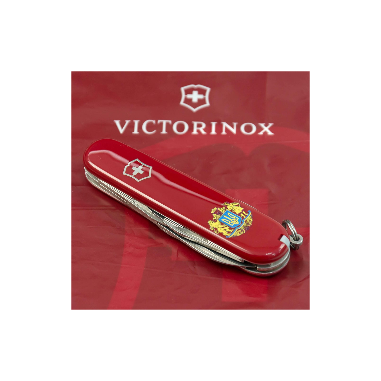 Нож Victorinox Spartan Ukraine Red "Тризуб ЗСУ" (1.3603_T0390u) изображение 3