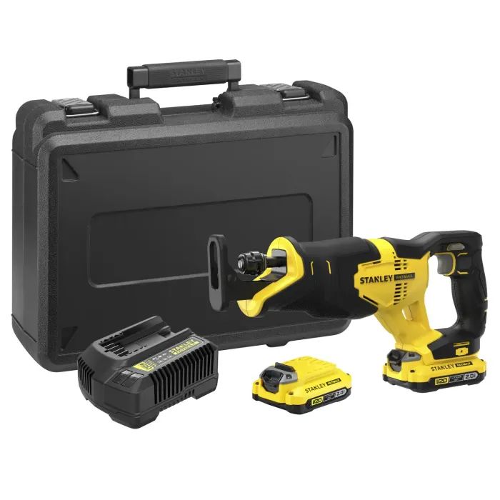 Сабельная пила Stanley FatMax,18V(V20)Li-Ion, 2x2Ah, 3.000 ход/мин, 4,85кг (SFMCS300D2K)