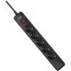 Сетевой фильтр питания 2E 5XSchuko, 3G*1.5мм, 3*USB-A, 2м, black (2E-SP515M2USBBK) изображение 2