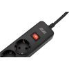 Сетевой фильтр питания 2E 5XSchuko, 3G*1.5мм, 3*USB-A, 2м, black (2E-SP515M2USBBK) изображение 4