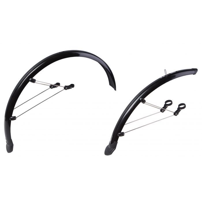 Крыло Velotrade Feitech SY-955 26" f.285 r.265-355 55 мм комплект Black (MUD-485)