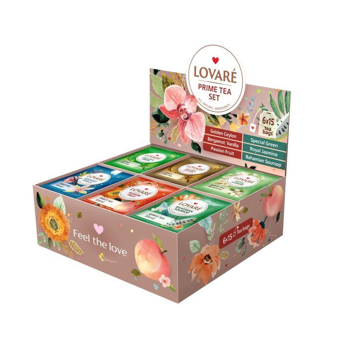 Чай Lovare Prime Tea Set 90 пакетиків асорті (lv.79914) зображення 2