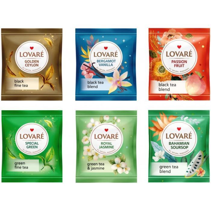 Чай Lovare Prime Tea Set 90 пакетиків асорті (lv.79914) зображення 5