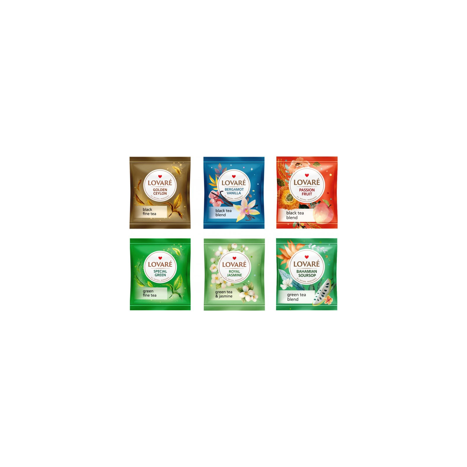 Чай Lovare Prime Tea Set 90 пакетиків асорті (lv.79914) зображення 5