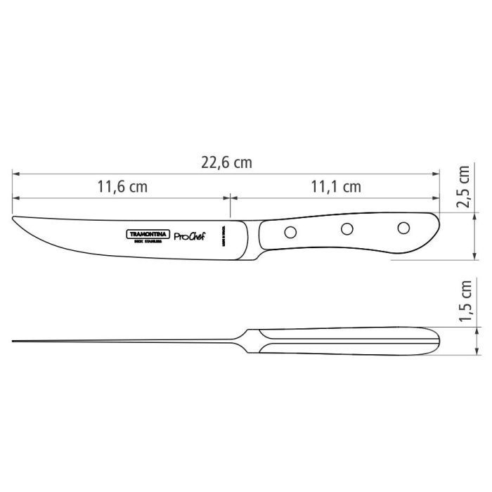 Кухонный нож Tramontina Prochef 127 мм (24153/005) изображение 3