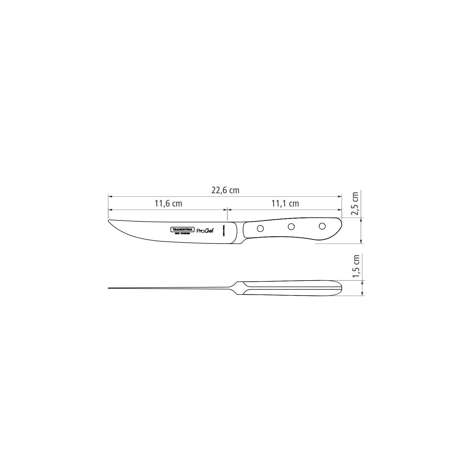 Кухонный нож Tramontina Prochef 127 мм (24153/005) изображение 3