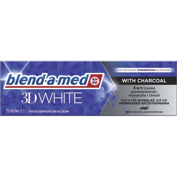 Зубная паста Blend-a-med 3D White С древесным углем 75 мл (8006540793114) изображение 2