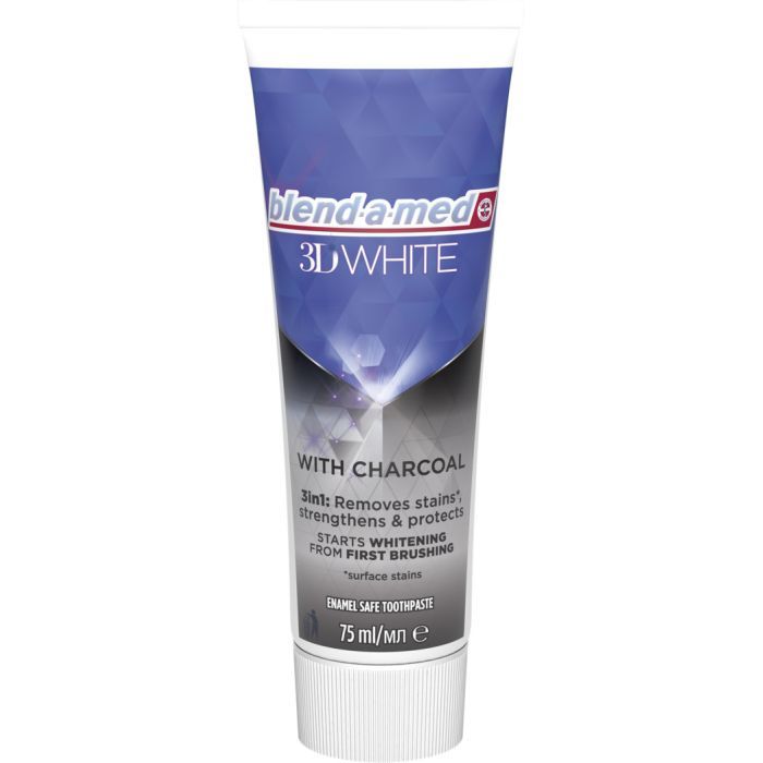Зубная паста Blend-a-med 3D White С древесным углем 75 мл (8006540793114) изображение 3