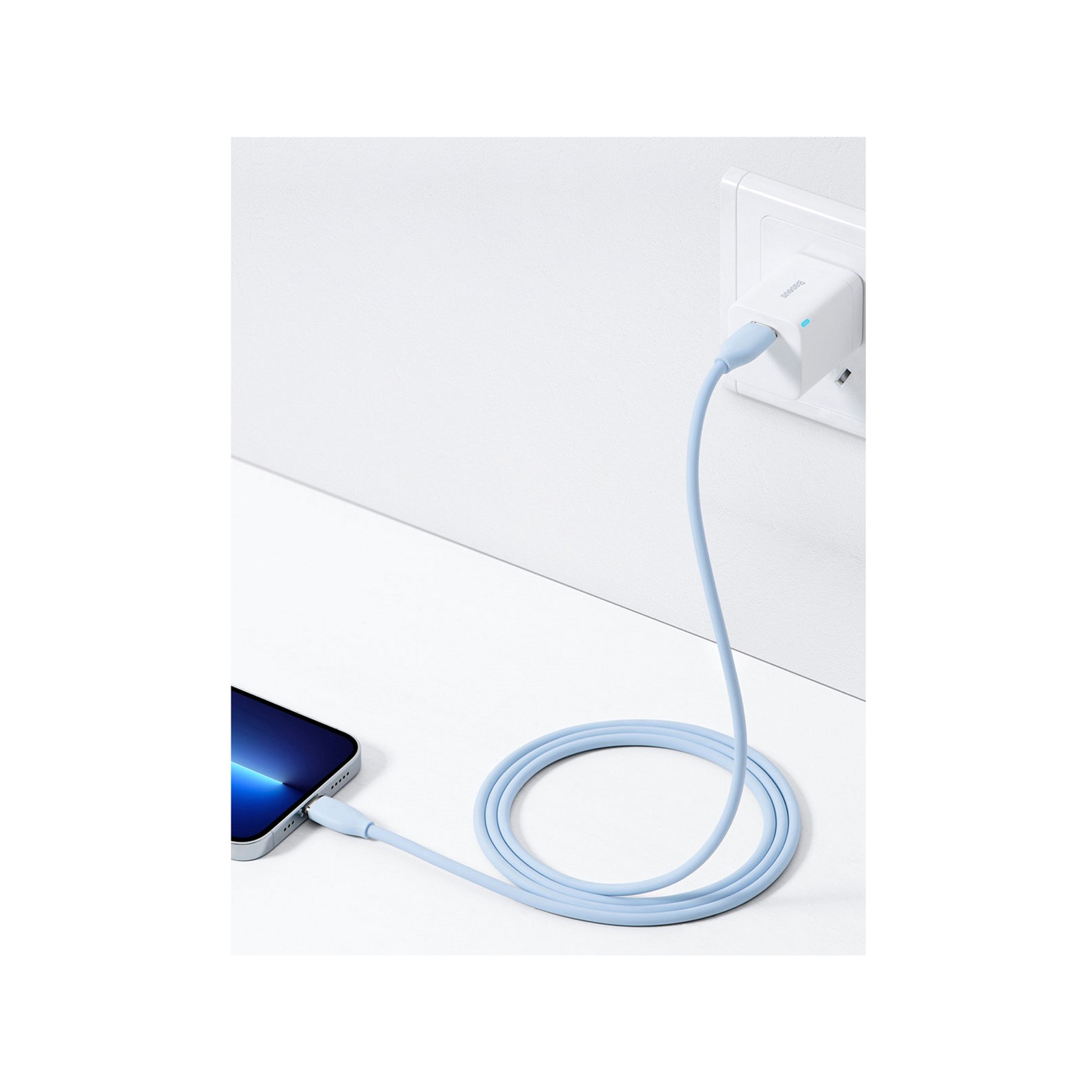 Дата кабель USB-C to Lightning 1.2m 20W Blue Baseus (CAGD020003) зображення 7