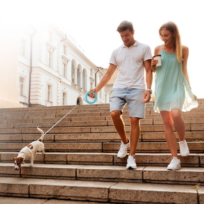 Повідець для собак WAUDOG R-leash світловідбиваюча стрічка XS-M до 40 кг 2.9 м білий (812715) зображення 10