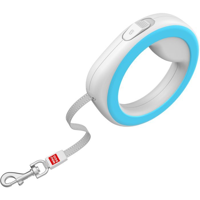 Повідець для собак WAUDOG R-leash світловідбиваюча стрічка XS-M до 40 кг 2.9 м білий (812715) зображення 3