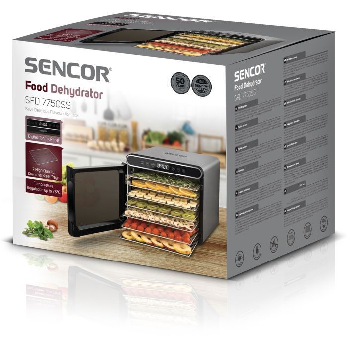 Сушка для овощей и фруктов Sencor SFD7750SS изображение 6