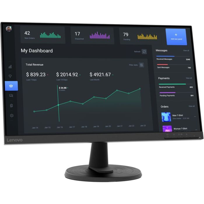 Монітор Lenovo D24-40 (67A2KAC6UA) зображення 2