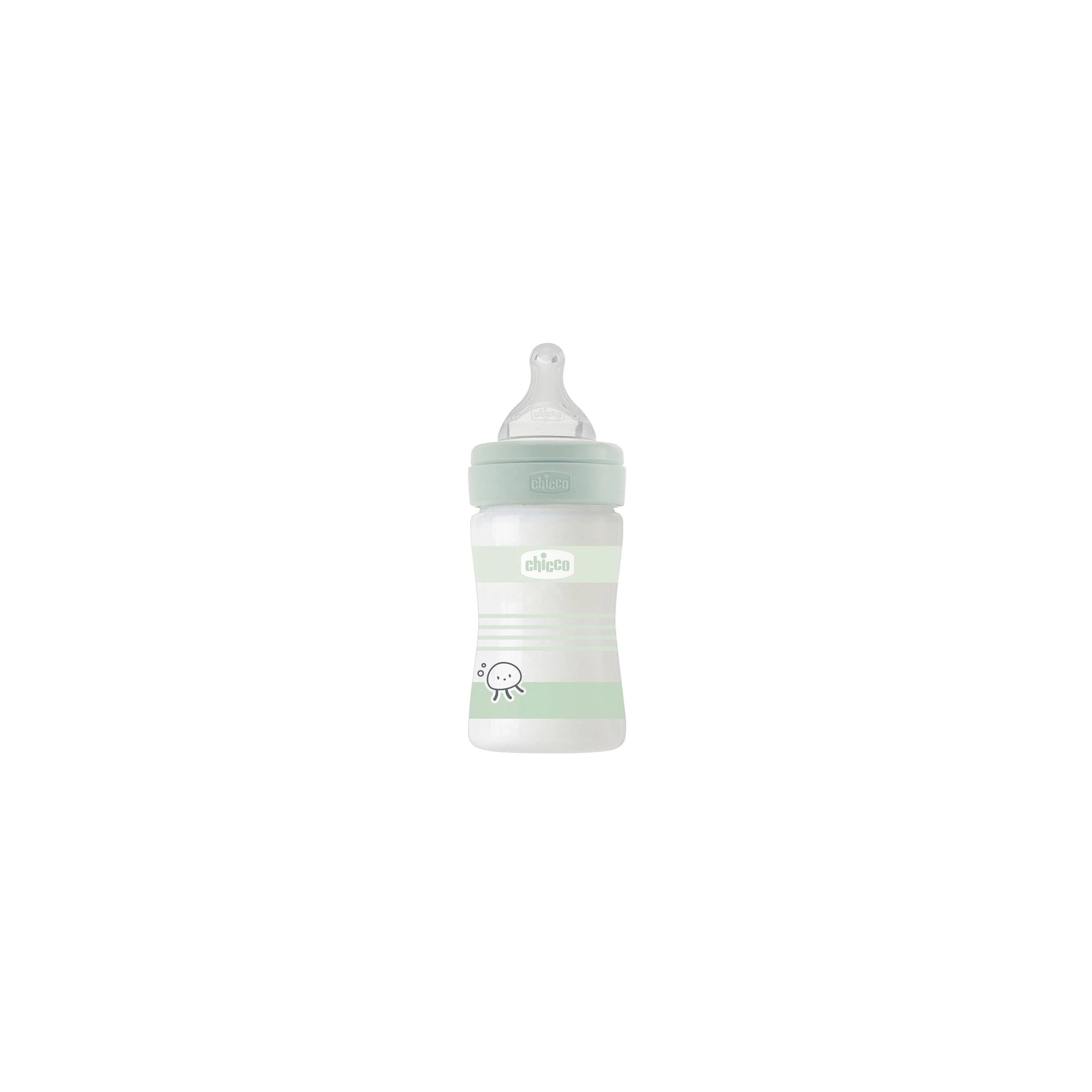 Пляшечка для годування Chicco Well-Being Colors з силіконовою соскою 0м+ 150 мл (28711.31)