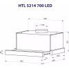 Витяжка кухонна Minola HTL 5214 BLF 700 LED зображення 10