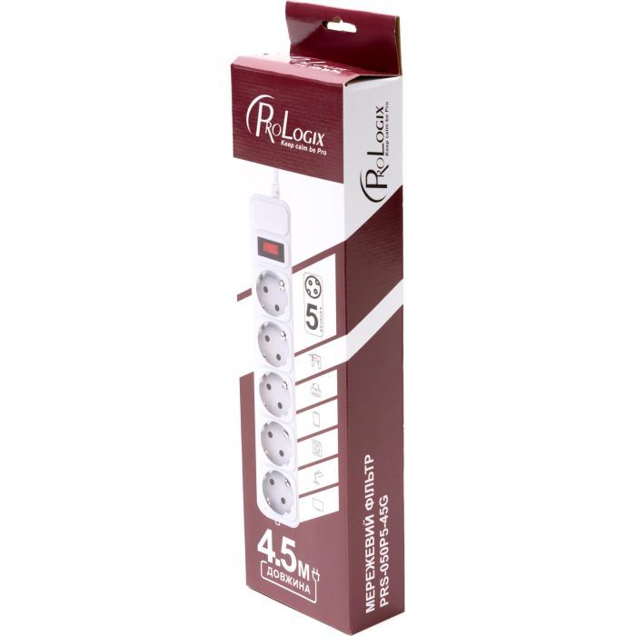 Мережевий фільтр живлення Prologix PRS-050P5-45G зображення 3