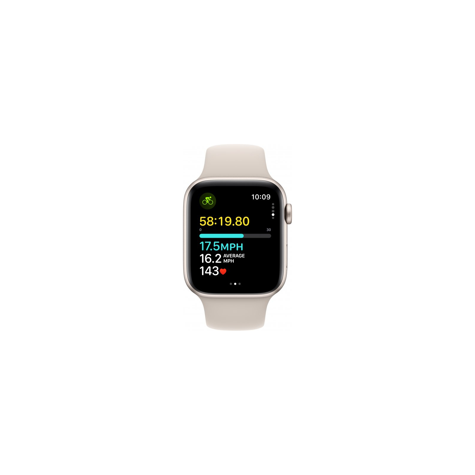 Смарт-часы Apple Watch SE 2023 GPS 44mm Silver Aluminium Case with Storm Blue Sport Band - S/M (MREC3QP/A) изображение 6
