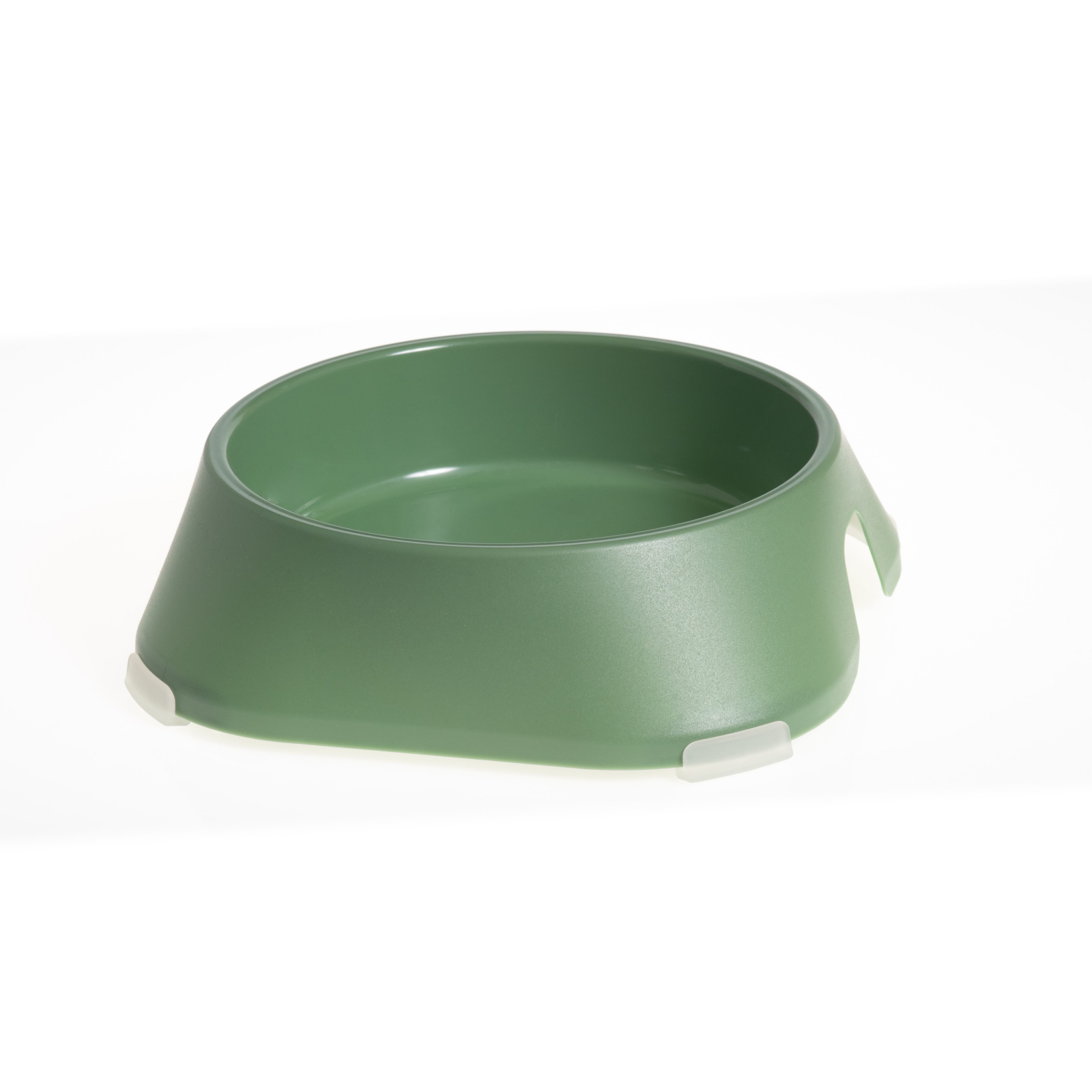 Посуд для собак Fiboo Миска з антиковзаючими накладками M зелена (FIB0107)