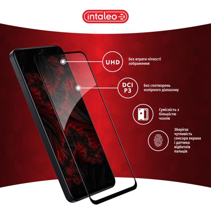 Стекло защитное Intaleo Full Glue Xiaomi Redmi 12 (1283126573231) изображение 3