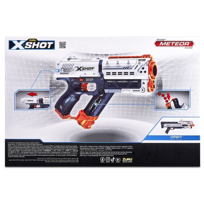 Іграшкова зброя Zuru X-Shot Швидкострільний бластер EXCEL NEW CHAOS Meteor (12 кульок) (36282R) зображення 5