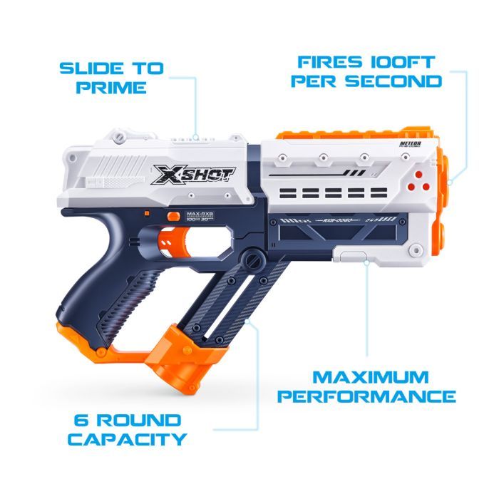 Іграшкова зброя Zuru X-Shot Швидкострільний бластер EXCEL NEW CHAOS Meteor (12 кульок) (36282R) зображення 7