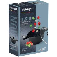 Каструля Ringel Fusion Black 4 л із кришкою (RG-2145-24) зображення 6