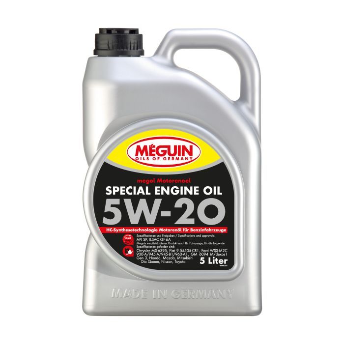 Моторна олива Meguin SPECIAL ENGINE OIL SAE 5W-20 5л (9499)