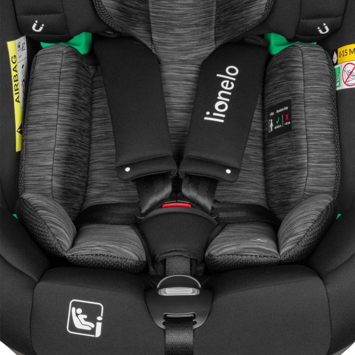 Автокресло Lionelo Braam i-Size Black Carbon, черно-серое (LO-BRAAM I-SIZE BLACK CARBON) изображение 7