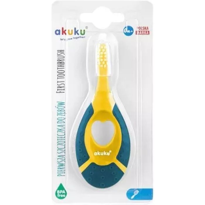 Детская зубная щетка Akuku 0-2 роки, синій (A0158) изображение 2