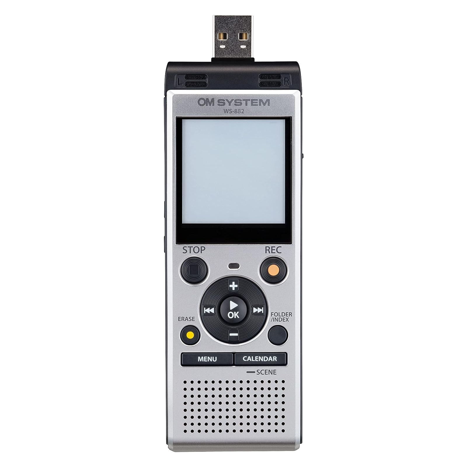 Цифровий диктофон Olympus OM SYSTEM WS-882 Silver (4GB) (V420330SE000) зображення 2
